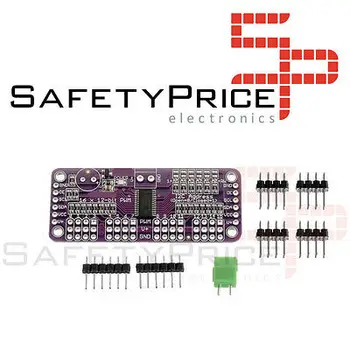 

PCA9685 16 Channel 12 bit PWM Servo Driver I2C Interface Arduino Raspberry