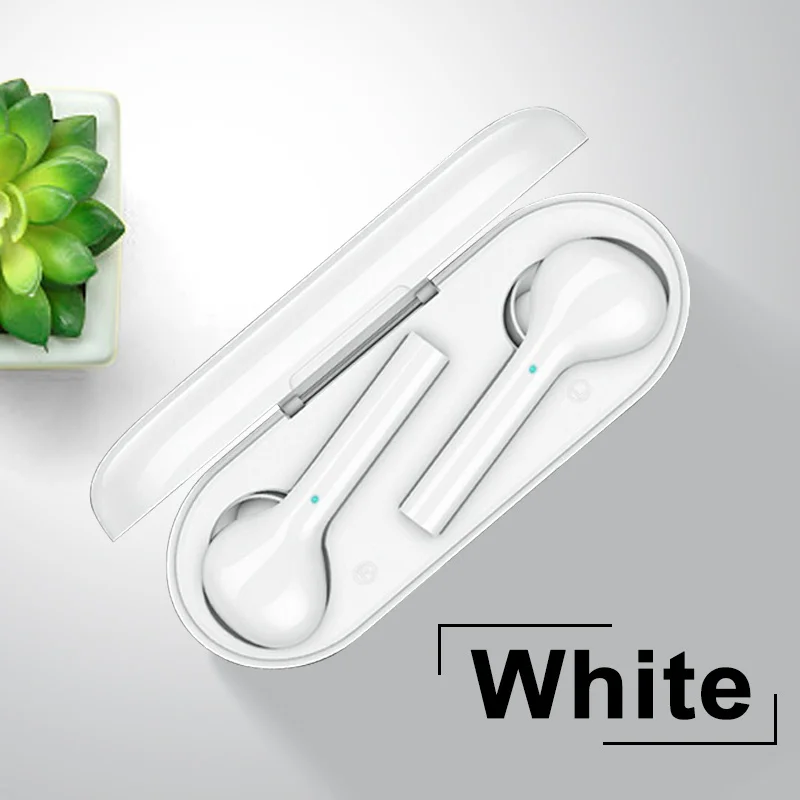 white TWS Bluetooth беспроводные наушники стерео наушники Hifi спортивные наушники гарнитура с микрофоном сенсорное управление беспроводные наушники для телефона - Цвет: white