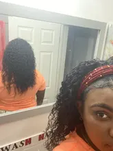 Vanlov brasileño agua Diadema con ondas Peluca de cabello humano sin costuras completa máquina pelucas de cabello humano Remy peluca y bufanda para las mujeres negras