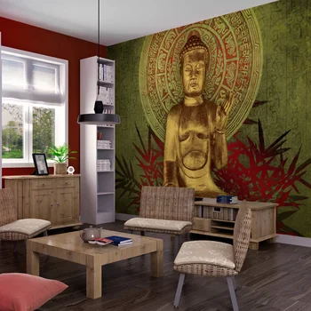 

Wall mural-Golden Buddha-300x231 cm