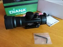 DIANA-Mira telescópica para rifle de caza, visor óptico táctico con punto verde y rojo ajustado a carril con alcance 2x40, 3x42, 3x44, 1x40 para 11/20mm