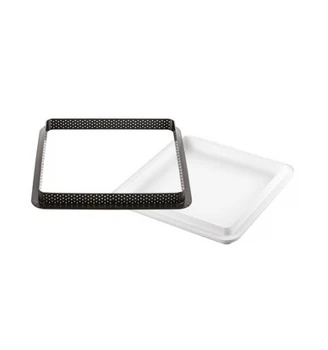 

TARTE mold KIT SQUARE RING Top White Silicone 20cm with RING