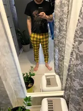 Dropshipping. Exclusivo. Japonés Streerwear hombres pantalones a cuadros Otoño de 2020 de moda de hombre delgado pantalones casuales coreano pantalones de Harem para hombre