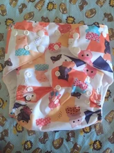 Goodbum-pañal de tela ajustable, lavable, de 8-25KG, con doble fuelle, para pañales de bebé