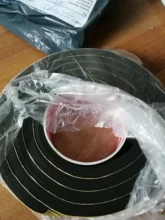 Tira de sellado anticolisión cinta de goma de espuma de esponja negra EVA superfuerte de 0,5-10mm de grosor, cinta de una sola cara