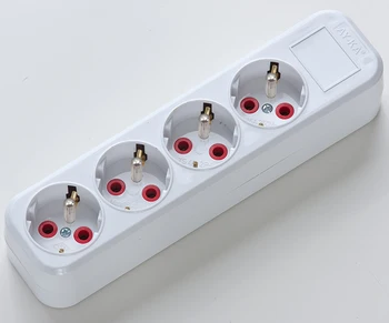 

PnpnElectrıc Ayka White 4-Ups Grounded Group Socket 1P + N + GND 16A Plastic IP44 Portable Usage 220 VAC