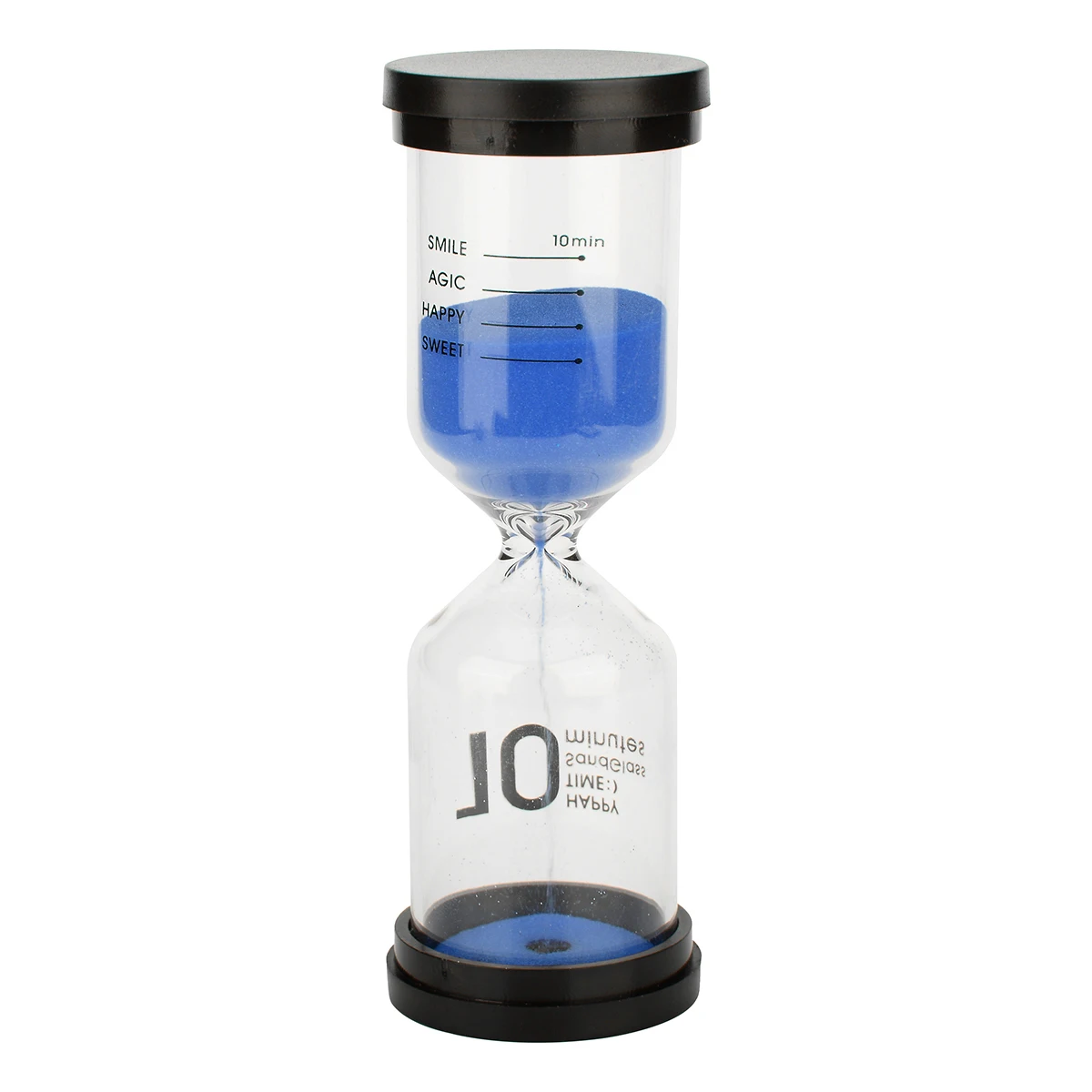 Черный+ синий стекло+ пластик 10 минут не легко сломать песочные часы-1