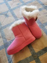 Snow-Boots Kids Child Shoes Toddler Girls Winter Princess Warm for New Non-Slip Flat