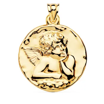 

Medal 18k gold Little Angel 40mm. Brightness smooth [AC1034]