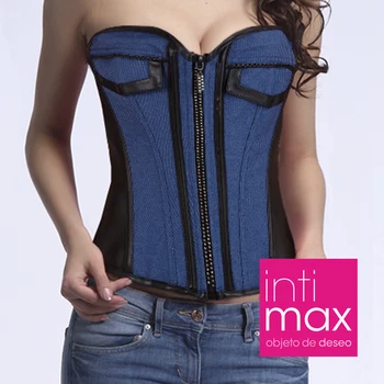 

INTIMAX JEANS corset for woman in blue and black color