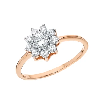 

Silver ring with cubic zirconia sunlight sample 925 test