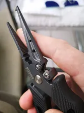 Booms Fishing-Alicates de pesca de acero inoxidable F07, cortadores de trenzas, crimpadora, removedor de anzuelos, herramienta de equipo de pesca resistente al agua salada