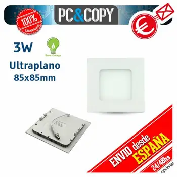 

Downlight LED Panel 3W ceiling light white square thin recessed