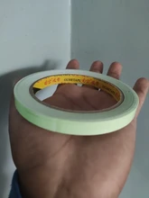 Cinta luminosa autoadhesiva que brilla en la oscuridad, decoración de escenario para el hogar, cinta de advertencia, 1cm x 10M, envío gratis