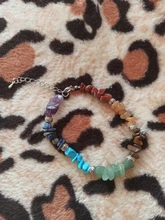 CSJA-Pulsera de meditación con cuentas para mujer, brazalete con piedras naturales, equilibro 7 chacras, reiki, colores del arco iris, E446