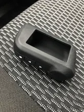 Alarma de coche A93, gran oferta, mando a distancia LCD, versión rusa, funda para llave, Control remoto llavero para Starline A93/A63, bidireccional