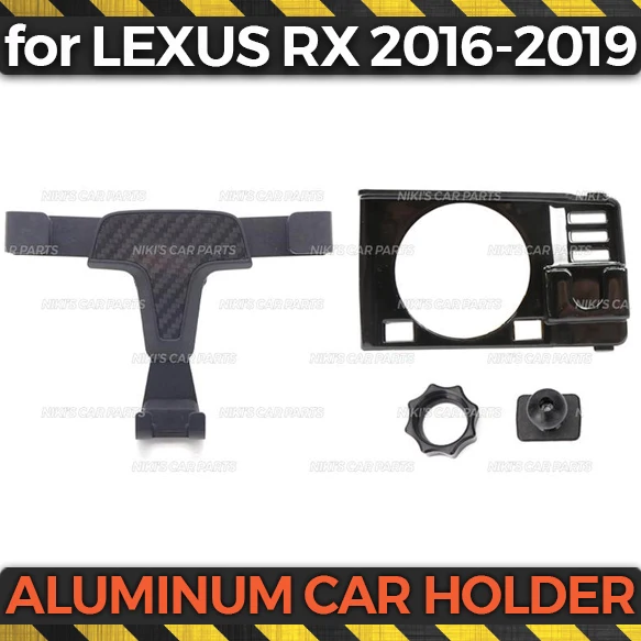 Алюминиевый Автомобильный держатель для Lexus RX-, алюминиевый сплав, 1 комплект, украшение автомобиля, аксессуары для стайлинга, интерьер телефона