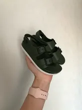 Verano sandalia masculina de cuero para bebé de los niños zapatos de playa niños deportes antideslizante Casual sandalias 1-4 años