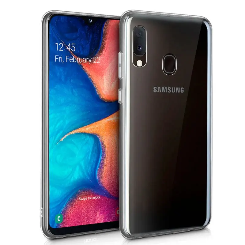 Stand case Clear Гелевый Чехол-подставка из ТПУ для samsung A20E подружки любовь мода волосы прозрачный костюм рисунок - Цвет: Stand case Clear