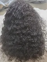 Younsolo-pelucas de cabello humano brasileño Remy para mujeres negras, diadema con ondas, sin pegamento, peluca y bufanda, 8-28 pulgadas