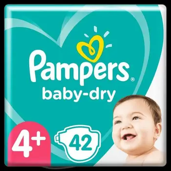 

Pampers Baby-Dry Size 4 +, 42 diapers