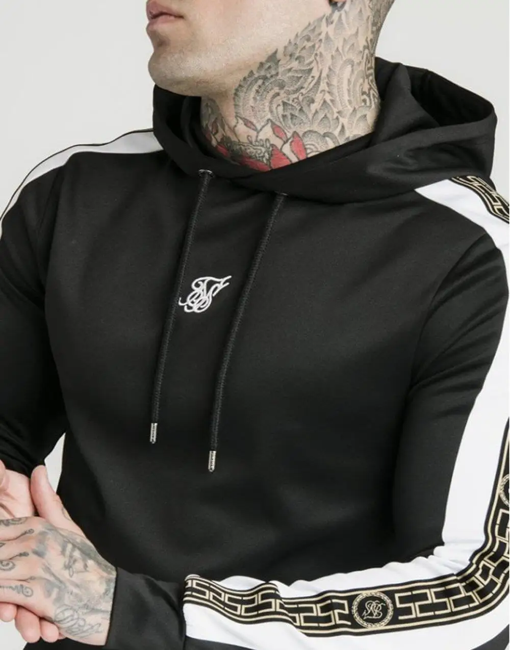 SikSilk спортивный костюм с панельным верхом