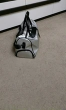 Luggage-Bag Duffel Sports-Bag Sac-De-Sport Fitness Yoga Women Silver in with Tag Big