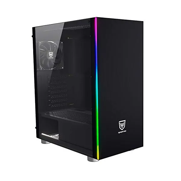 Micro ATX/Mini ITX/ATX чехол Nfortec Caronte RGB Black