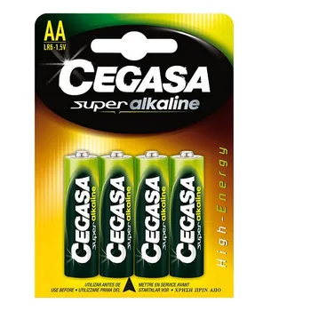 

Alkaline batteries Cegasa LR6 AA 1,5V (4 uds)