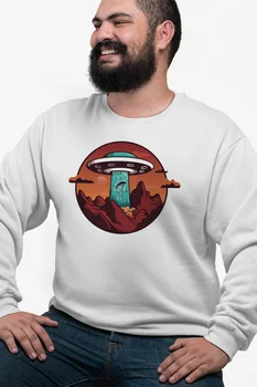 

Angemiel Wear Human Spirit Attracting Ufo White Men 'S Sweatshirt