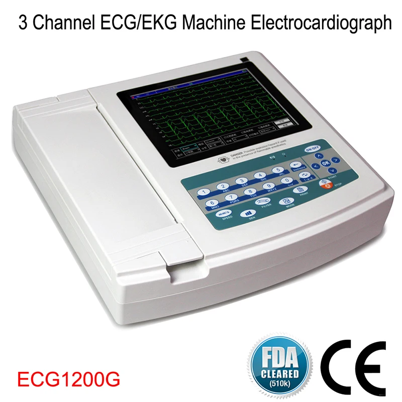 Горячая Распродажа CONTEC ECG1200G Wi-Fi устройство ECG фотография 12 каналов ведущих
