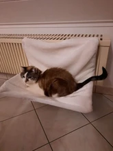 Pet Cat Animal Hammack Luxury Radiator Bed Hanging Winter Warm Fleece Basket Fleece