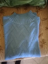 Suéter de punto para mujer, jersey de manga larga con cuello alto, Amarillo, Azul, Tops para mujer, otoño e invierno, novedad de 2020