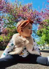 Accesorios para bebé niña, turbante sólido con nudo, diademas con lazo, diadema de punto de conejo, regalo al por mayor, 2019