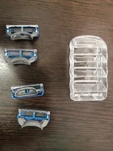 Gillette-Cuchillas de afeitar para hombre Fusion, 5 capas, cuchillas de seguridad, acero inoxidable, cuidado de la cara, 4 unidades