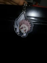Llavero acrílico transparente de doble cara de dibujos animados, jujutsu, kaisen
