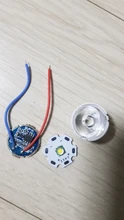 Light Led-Lens 20mm White Cree xm-L Star Pcb 15degree with Base-Holder-Kit 5modes 5modes