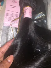 La UNICE cabello 30 pulgadas brasileño de hueso recto pelo mechones 100% mechones de cabello humano postizo mechones del pelo recto de la Virgen extensión 1/3/4 Uds