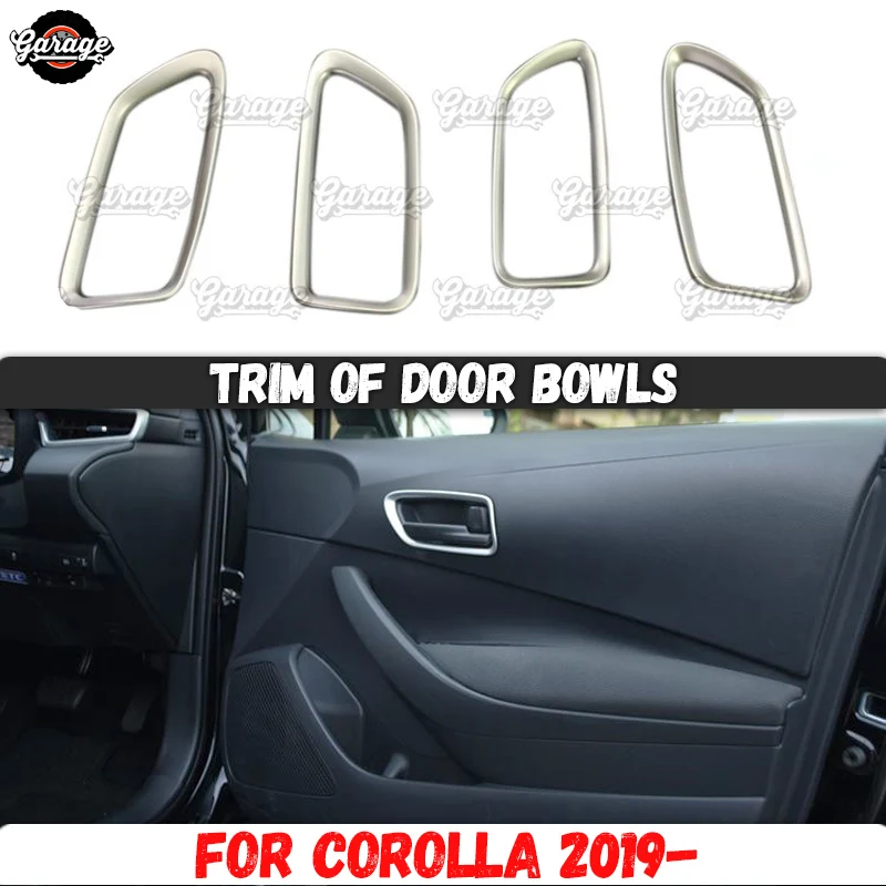 Обшивка дверных чаш для Toyota Corolla-ABS пластик литье 1 комплект/4 шт. украшение автомобиля Стайлинг