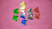 Flatfoosie 10 unids/set lindo mariposa accesorios de la joyería de moda colgante multicolores joyas DIY collares y gargantillas pendientes
