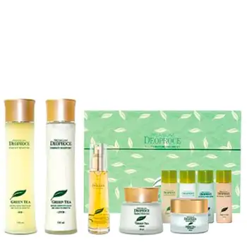 

Set for face premium deoproce green tea total solution 5 set