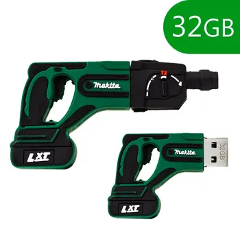 

Cool®-USB Pen Drive x32 GB silicone drill-external USB memory cap
