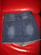 Falda vaquera de cintura alta para mujer, minifaldas de talla grande con bolsillos de un solo botón, color azul, Estilo Falda vaqueros Saia, n. ° 38, 2019