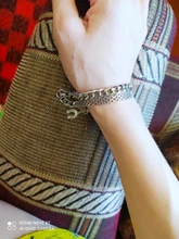 Sifisrri-Cadena de eslabones cubanos para hombre y mujer, brazalete de acero inoxidable de 3/5/7mm, color negro y dorado, joyería Unisex