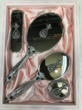 

Silver Lalezar Mirror Comb Set