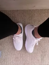 Deporte Zapatos de las mujeres de malla respirable para caminar mujeres zapatillas de deporte blanco cómodo zapatillas casuales a la moda Chaussure Femme