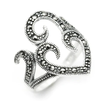 

100 Real 925 Sterling Silver Ring Turkish Jewelry Women Rings Female Ring For Womens Made in Turkey Wedding Ring anillo Bijoux