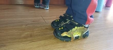 Boy Shoes Light-Up Dinosaur Tennis Childrens Trainers Glowing Velvet Big 3D LED