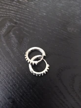 XIYANIKE-pendientes femeninos de aro de circón con microincrustaciones, de Plata de Ley 925, accesorios de regalo de joyería elegantes hechos a mano