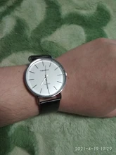Relojes de Cuero blanco de estilo Simple para Mujer, Reloj de pulsera de cuarzo minimalista informal para Mujer, 2019